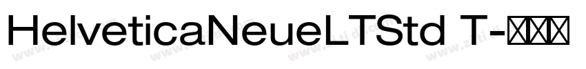HelveticaNeueLTStd T字体转换
